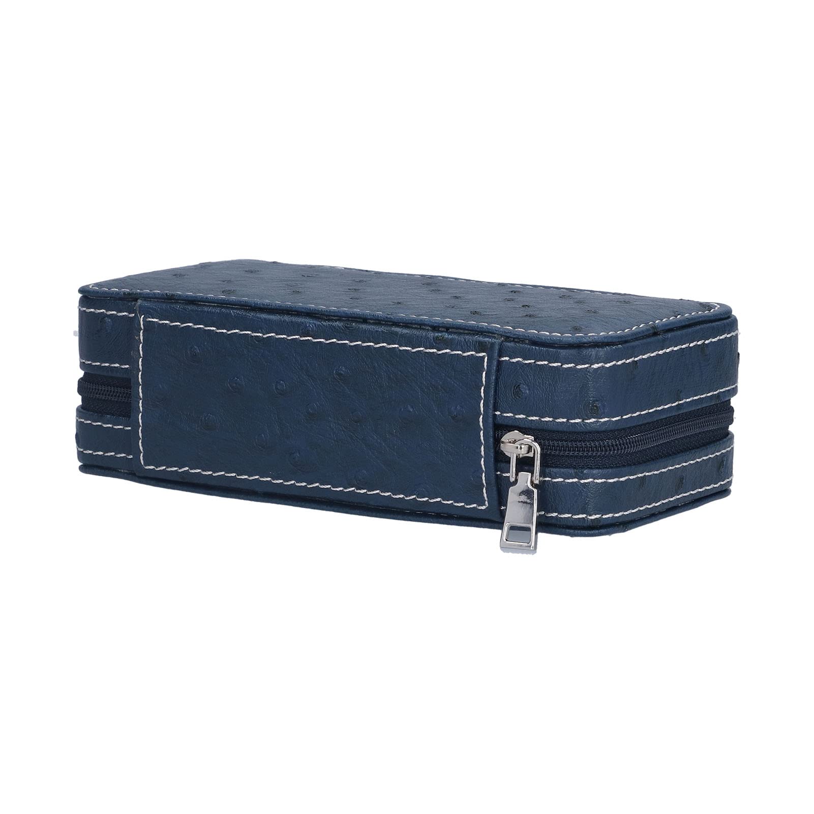 Uhrengehäuse-Halter-Organizer, für Luxusuhren, kompakte manuelle Car-Line-Handwerkskunst, integrierte Schallwandaufbewahrung, galvanisierte antike Kette, Muster PVC L