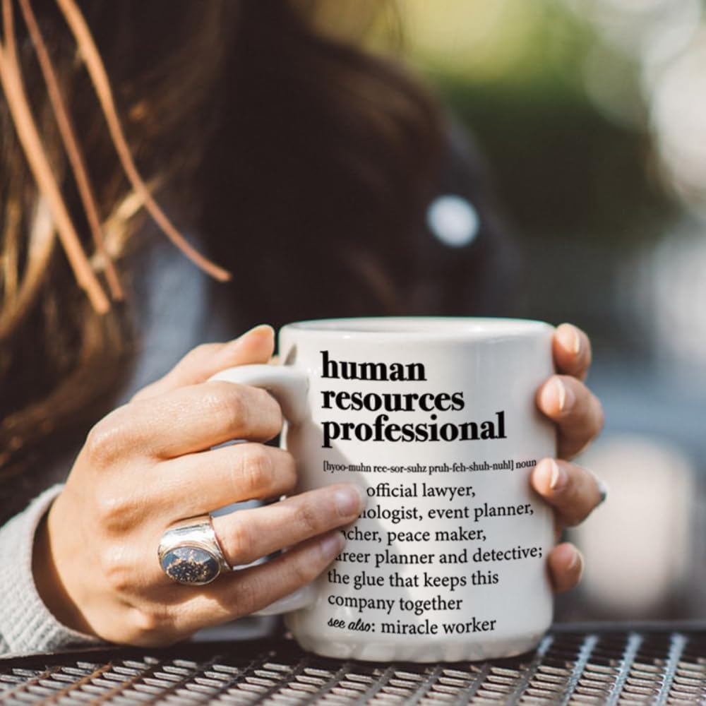 FALJIOK Human Resources Mug Gifts for Men Women, HR Appreciation Gifts for Manager Director, Boss, Coworker, Funny HR Mug Gift for Christmas - Image 4