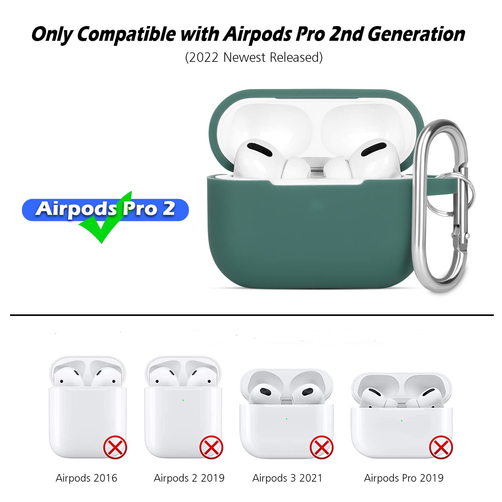 KOKOKA Case Cover Compatible with Airpods Pro 2 - Image 3
