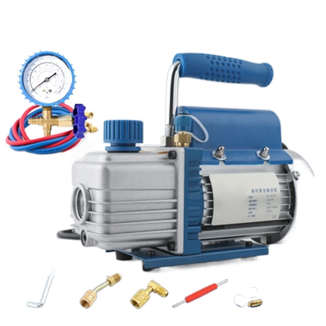 FY-1H-N chłodziwo próżniowe pompy próżniowej, klimatyzacja próżniowa miniaturowa rotacyjna pompa próżniowa 2PA (1pump 2pipe1gauge)