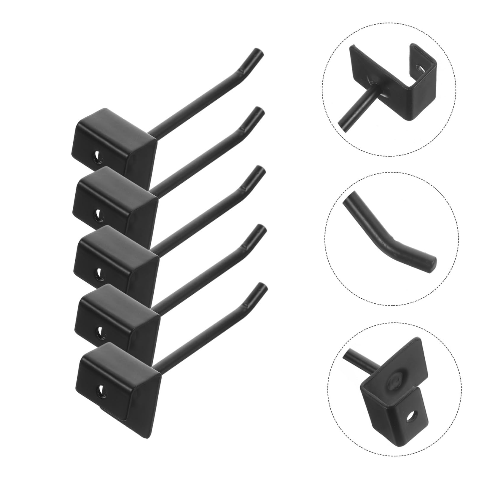 32 Stück Metall Lochwandhaken für Warenregale im Supermarkt aus Eisen mit Einfacher Montage und Platzsparendem Design für Küche und Bastelraum