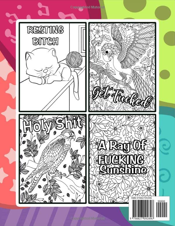 Fuck This Shit Swear Words Coloring Book: A Motivational Swear Word Coloring Book For Adults | Funny Colouring Book With 28 Pages To Color | Perfect Gift For Relaxation And Stress Relief - Image 2