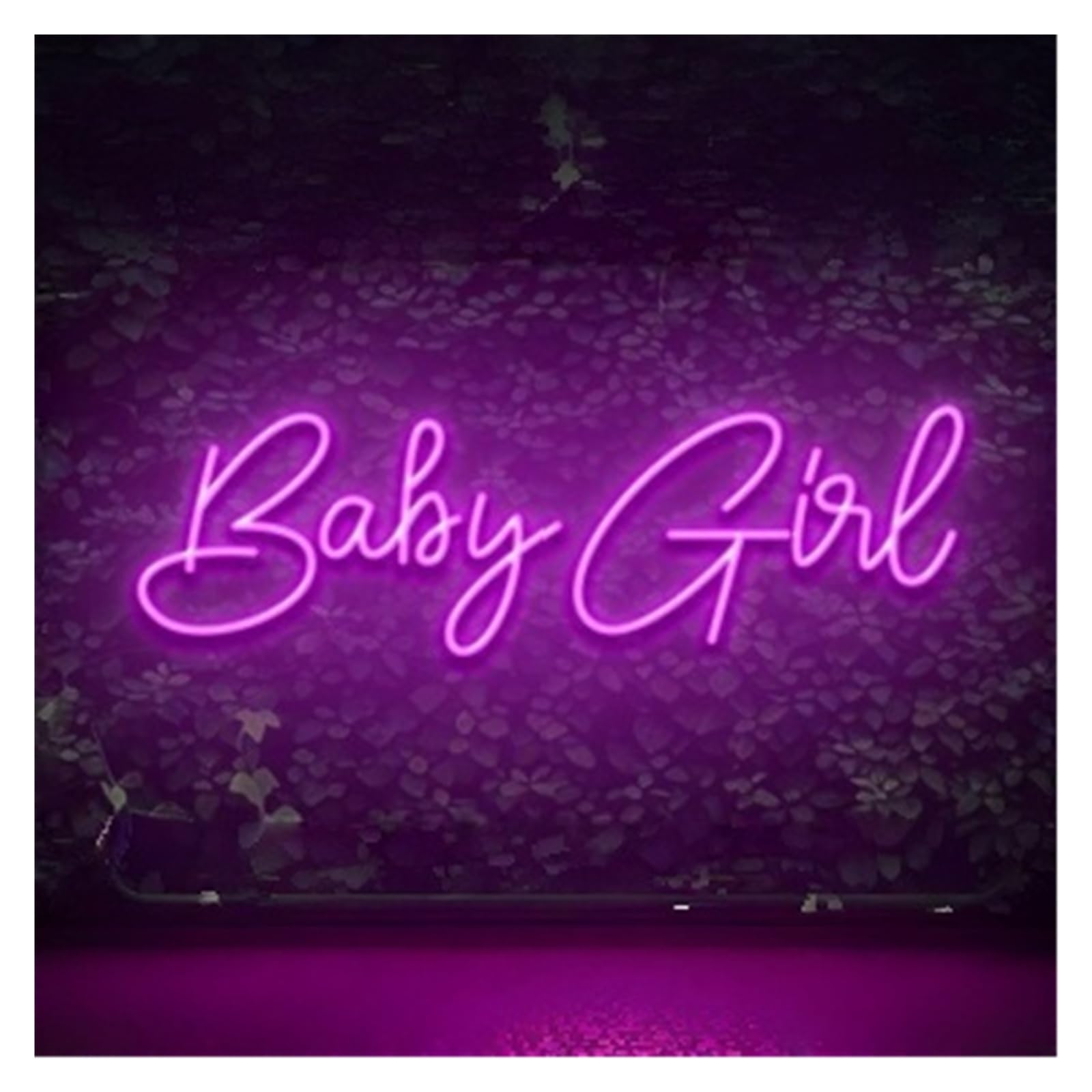 RONGCH Hanging Art Signs Baby Girl Neon Sign Nursery Room Dorm Beauty Salon Home Wall Decor Party Bar Storefront Window Display Business Entrance 50cm