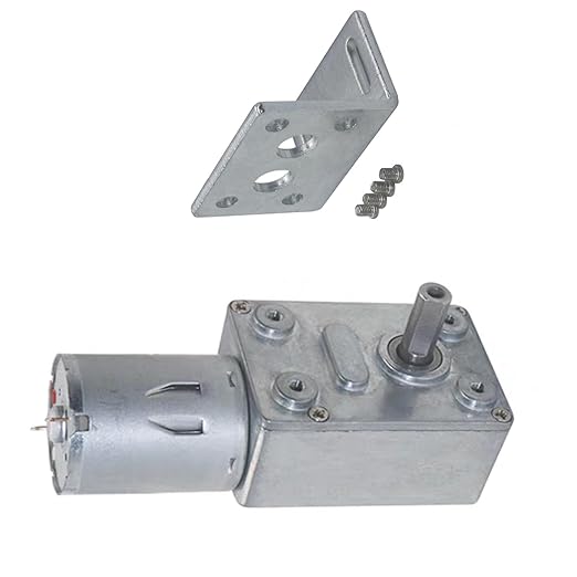 DC 12V High Torque Turbo Worm Electric Geared Motor Reduction Speed Reversible JGY-370 (12V 10RPM)