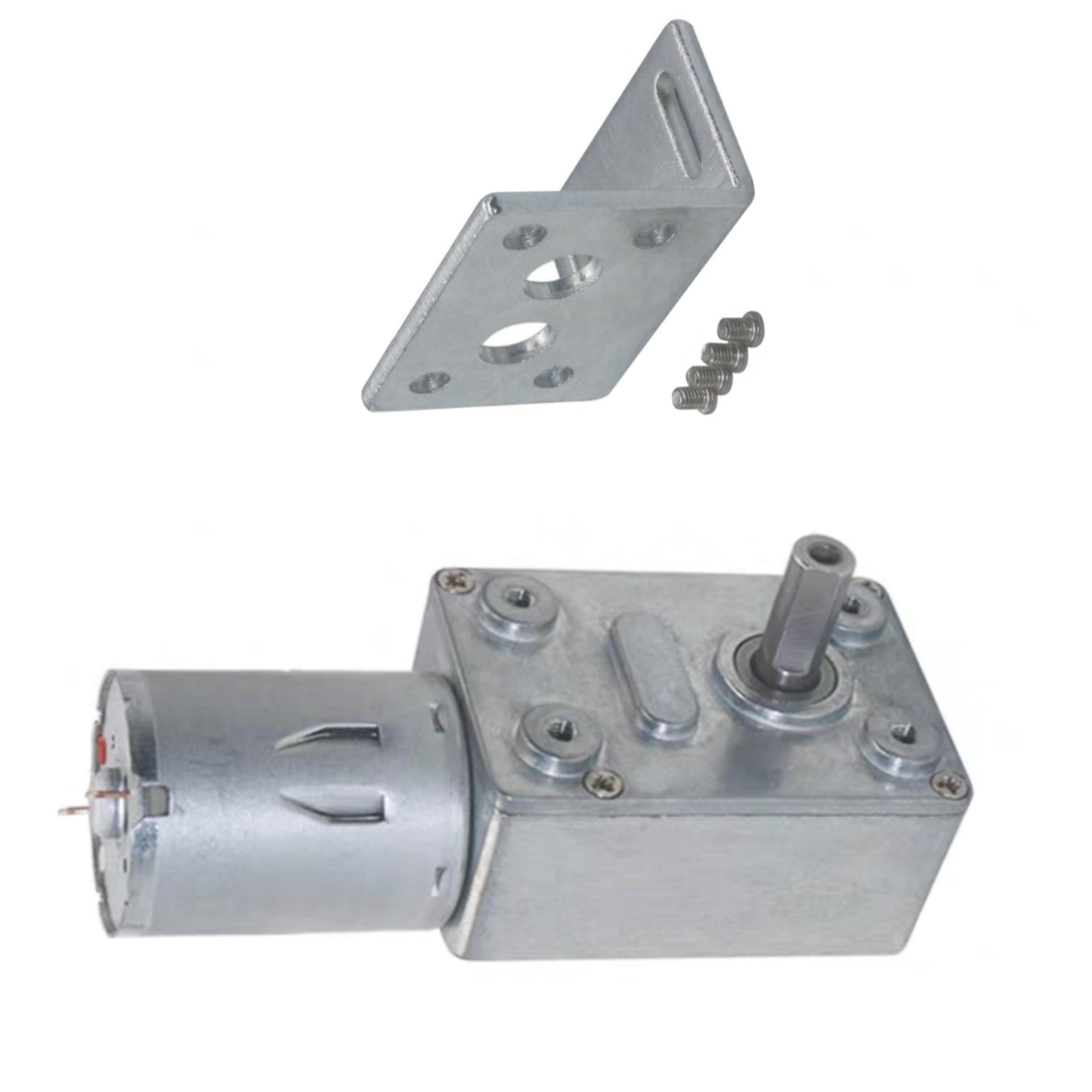 Turbo Worm Geared Motor High torque Reduction Speed Reversible DC 12V Electric Motor (66 RPM)