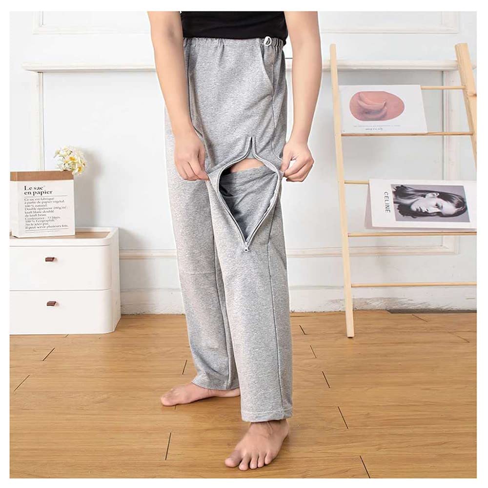 Pantaloni con Sacca per urina - Assistenza per incontinenza per Anziani e pazienti - Pantaloni con catetere, Taglia Media