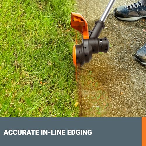 Image of Worx Cordless String Trimmer, 13 inch Electric Weed Wacker with Auto Feed, 40V Lightweight Weed Eater with Dual-exit Cutting Head, 2 Batteries & Charger Included, WG183