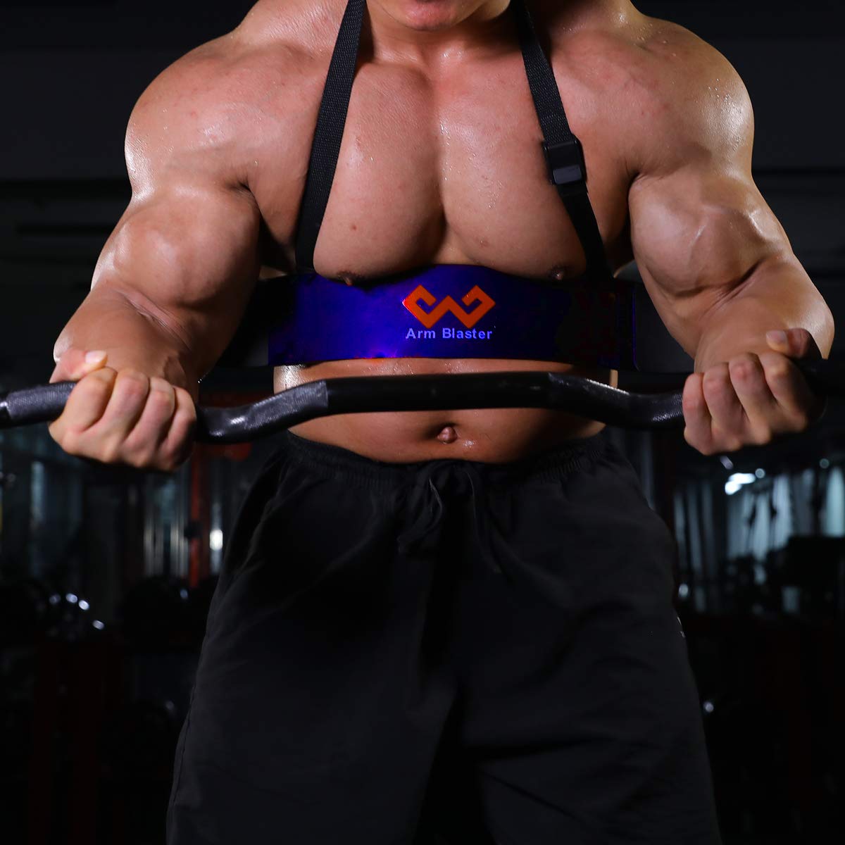 W Waisfit Arm Blaster Bicep Curl Thick Aluminum Adjustable Bodybuilding Bicep Isolator Blue Buy Online At Best Price In Uae Amazon Ae