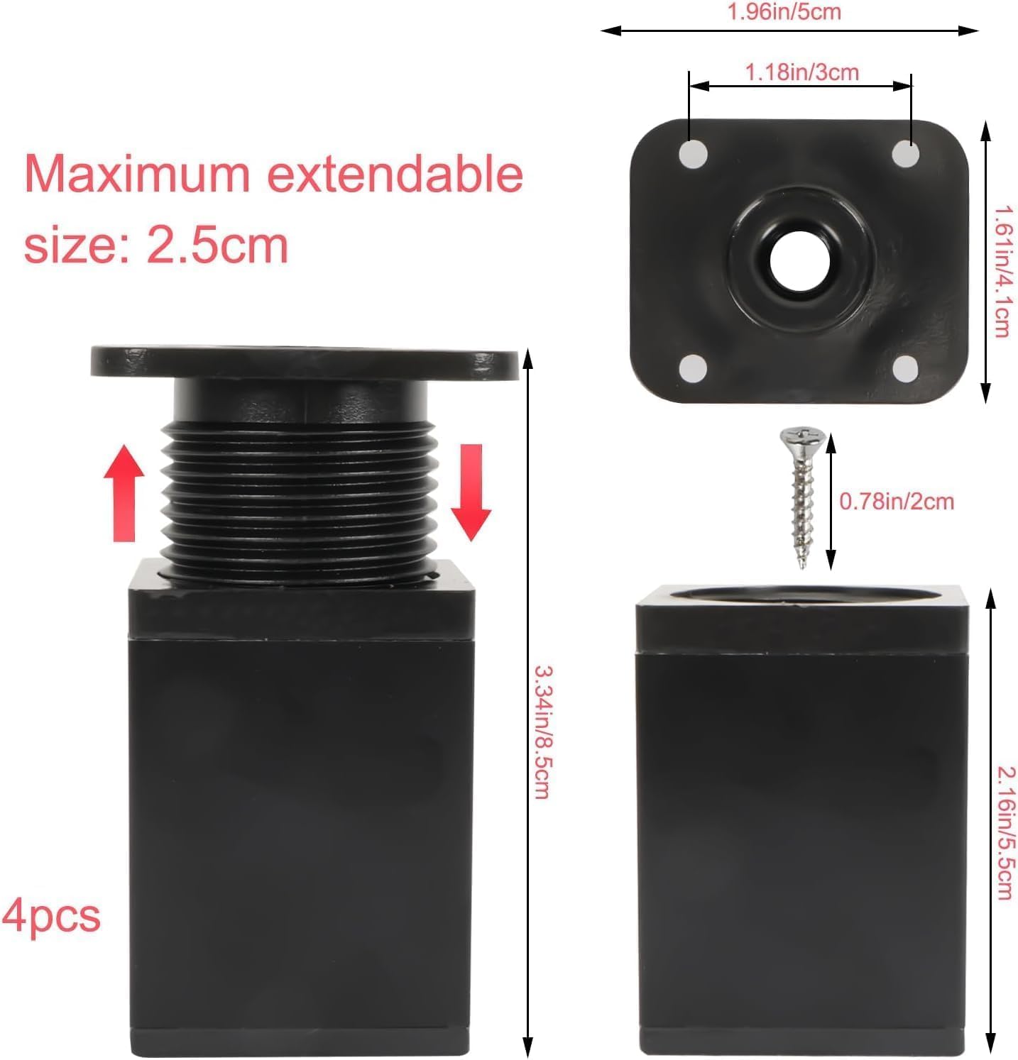 5/16 Tall Rubber Feet Push In Ridged Fits 1/2 Hole & 3/16 Panel 8 per Pack eB