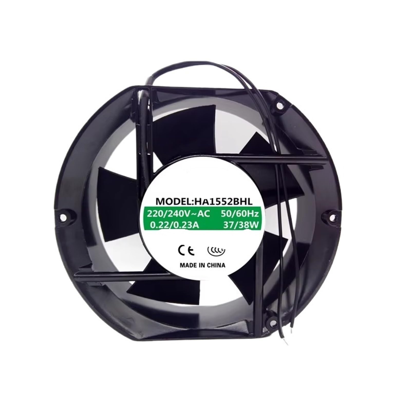 UITGVDQAT HA1552BHL AC 220V 0.22A 172x150x50mm 2-Wire Server Cooling Fan