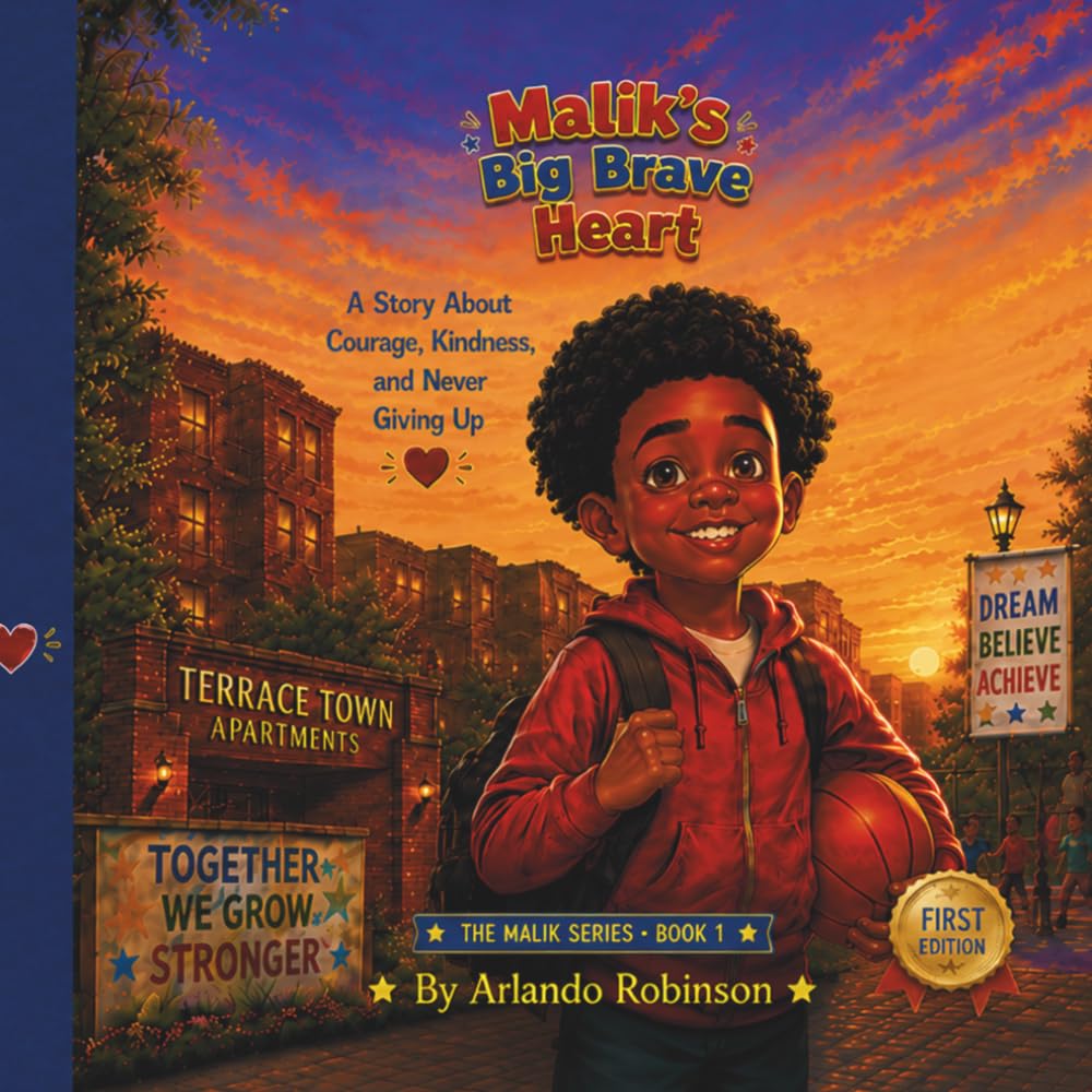 Malik's Big Brave Heart: A children's story about courage, friendship, kindness, and choosing the right paths (Terrace Town Family Stories)