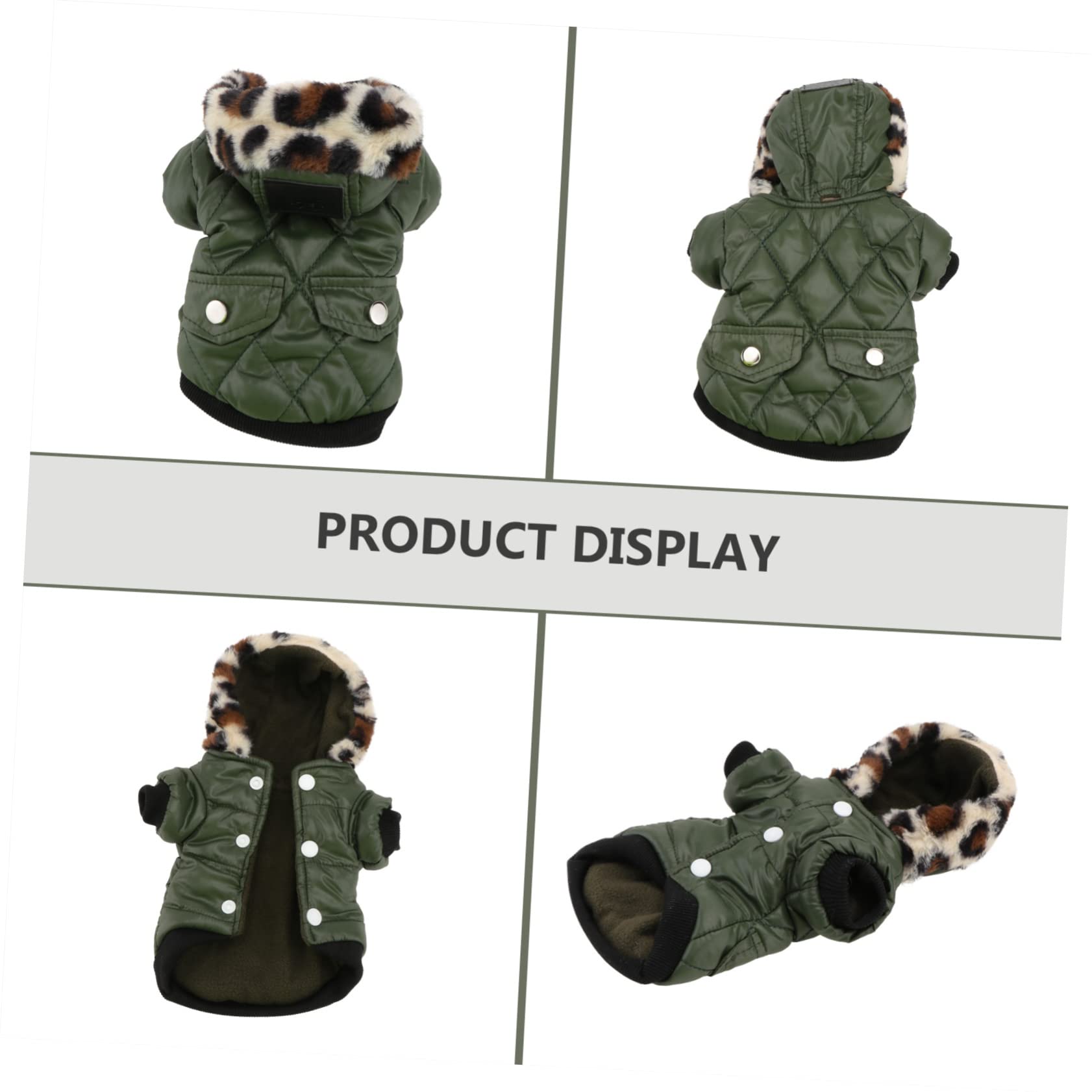 BESPORTBLE 3 Pz felpa con cappuccio per cani da cucciolo offerteforniture per animali domestici vestiti vello di cane felpa con cappuccio da cucciolo Collo di pelliccia invernali