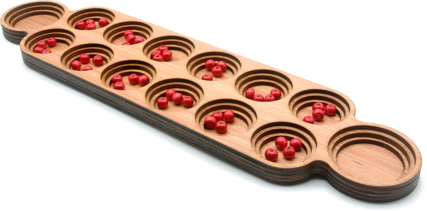 Mancalla/Wari, traditional wooden board game