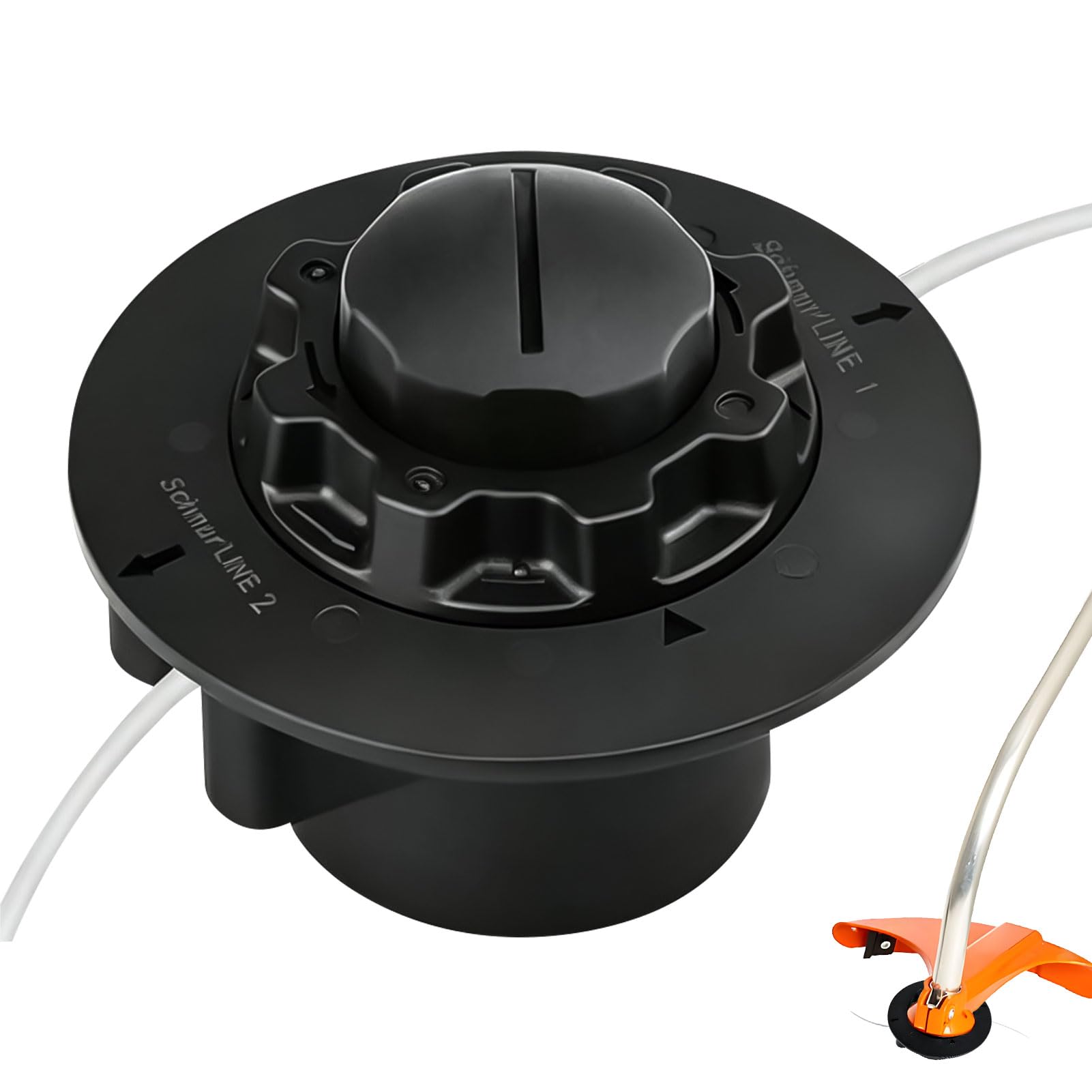 Cabezal de hilo para desbrozadora, C5-2 cabezal de desbrozadora accesorio para desbrozadora Stihl, bobina de hilo cortabordes repuestos M8 x 1,25, desbrozadora accesorios para Stihl FS38 FS40 FS45