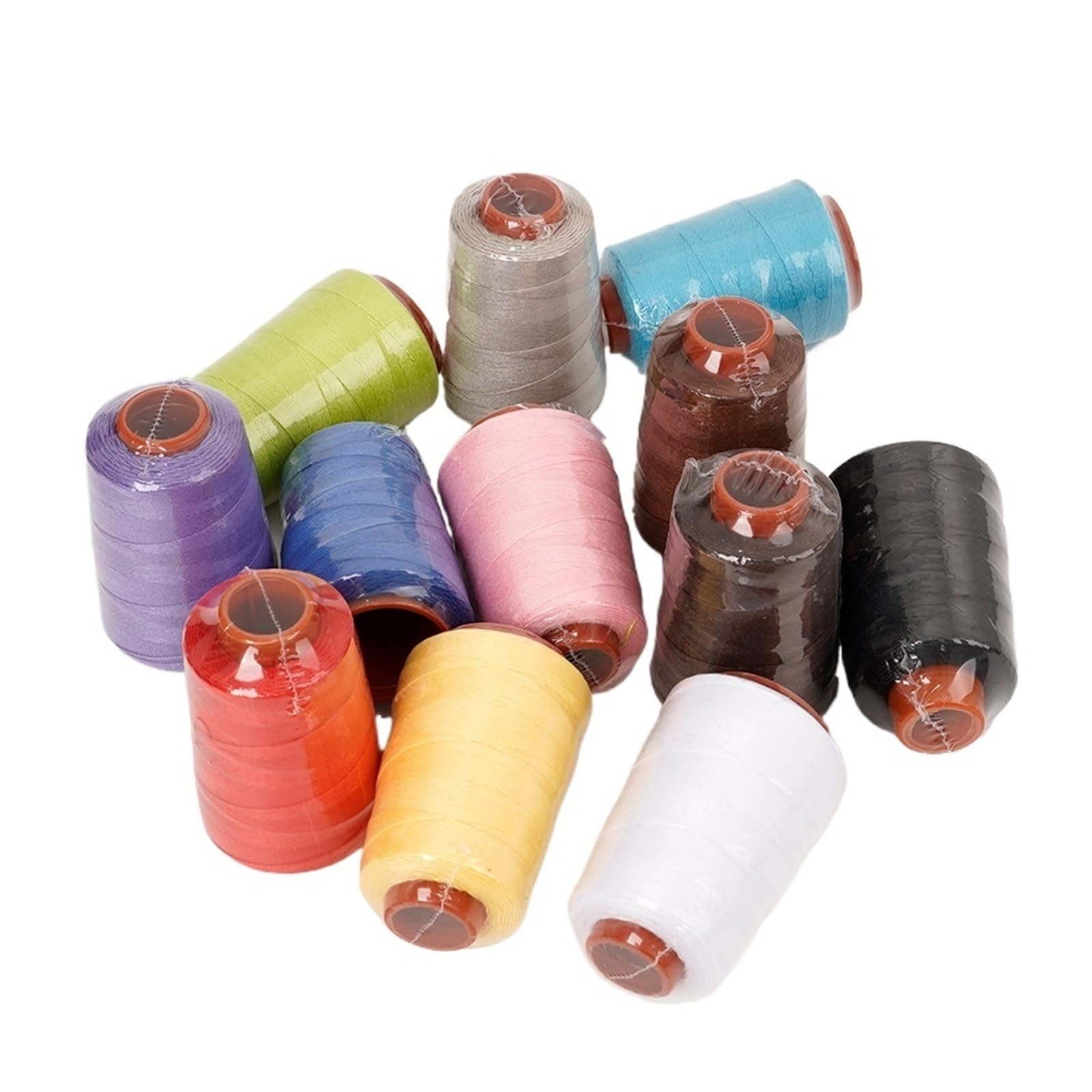 Set Di Fili for Cono Da Ricamo 12 Pezzi - Tipo 203 Macchina Cucire In Poliestere Vibrante 300 Iarde/bobina for Quilting
