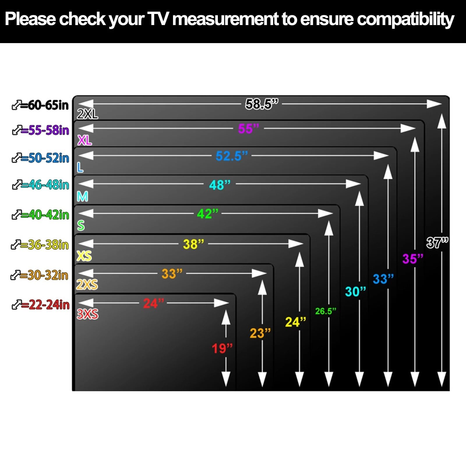 copri tv da esterno Copertura TV esterna Proteggi schermo piatto esterno impermeabile 600D con custodia antipolvere for televisione tascabile(XL)