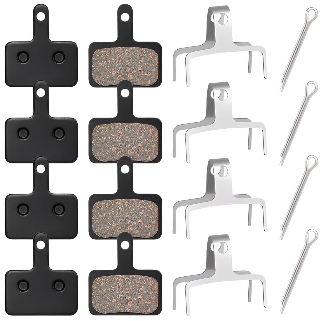 4 Paia Pastiglie Freni Shimano, Pastiglie Freno di Bicicletta per B01s TRP Tektro Deore, Pastiglie Freni Bici MTB a Disco