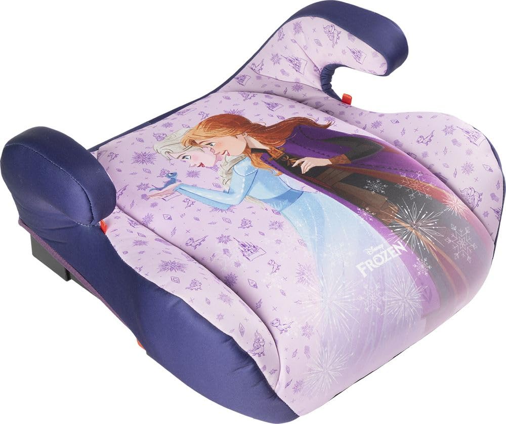 Fotelik dziecięcy z oparciem samochodowym ISOFIX Disney Frozen i-Size ECE R129, Wzrost dziecka 125-150 cm, 22-36 kg, 6-12 lat, grupa 3, łatwy do przenoszenia - zdejmowany i zmywalny