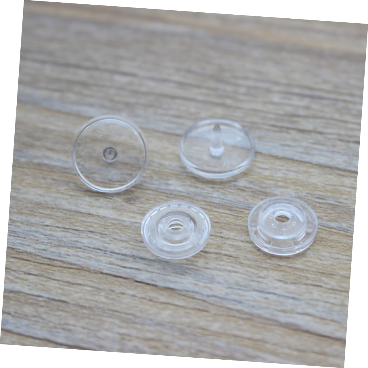 SHINEOFI 300juegos Botones De Presión De Plástico Transparente De Broches Para Ropa Accesorios De Costura Para Baberos y Ropa Infantil