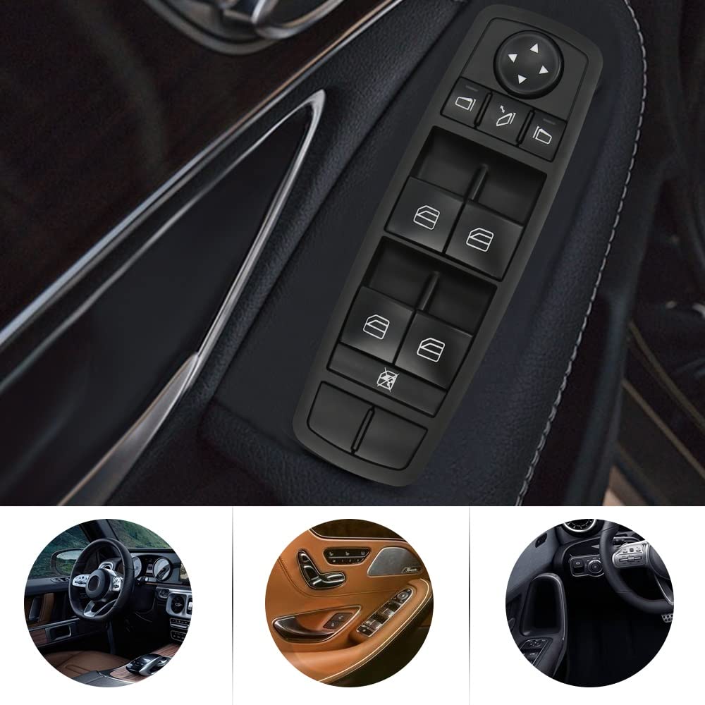 per Benz W164 GL320 GL350 GL450 ML320 ML350 ML450 ML500 R320 R350 Pulsante Interruttore Alzacristalli Elettrico Principale A2518300290 OOPUHKSY