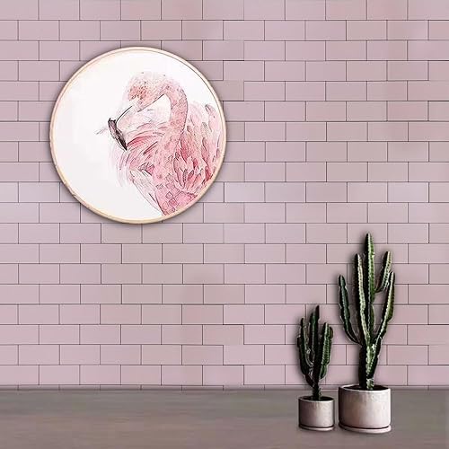 Miniatura 6 de XUANINY Azulejos de metro compuestos de aluminio para despegar y pegar, calcomanías de suelo con textura 3D, paneles de pared autoadhesivos para