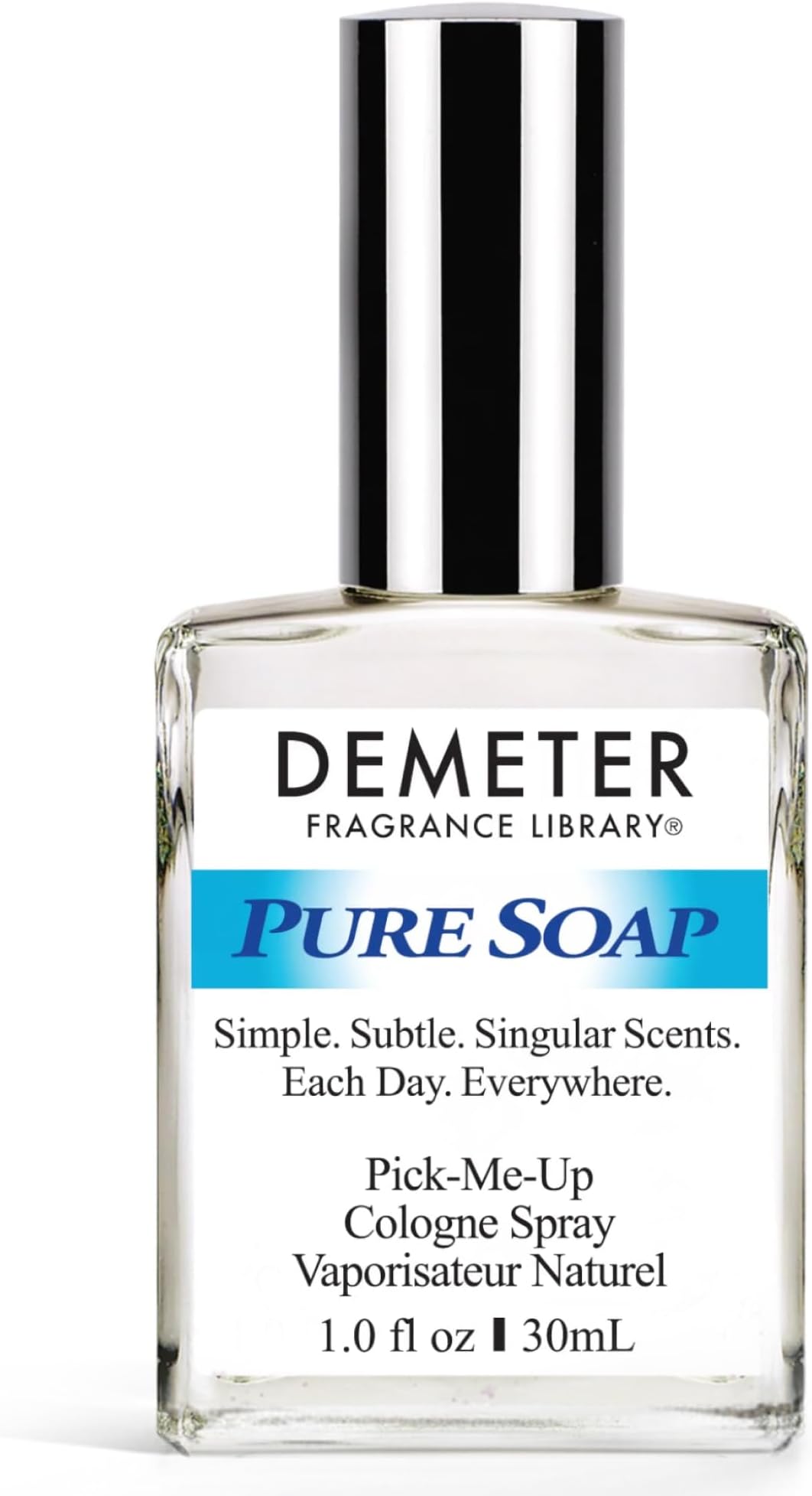 DEMETER Natural Perfume Spray Cologne for Women, Pure Soap, 1 oz