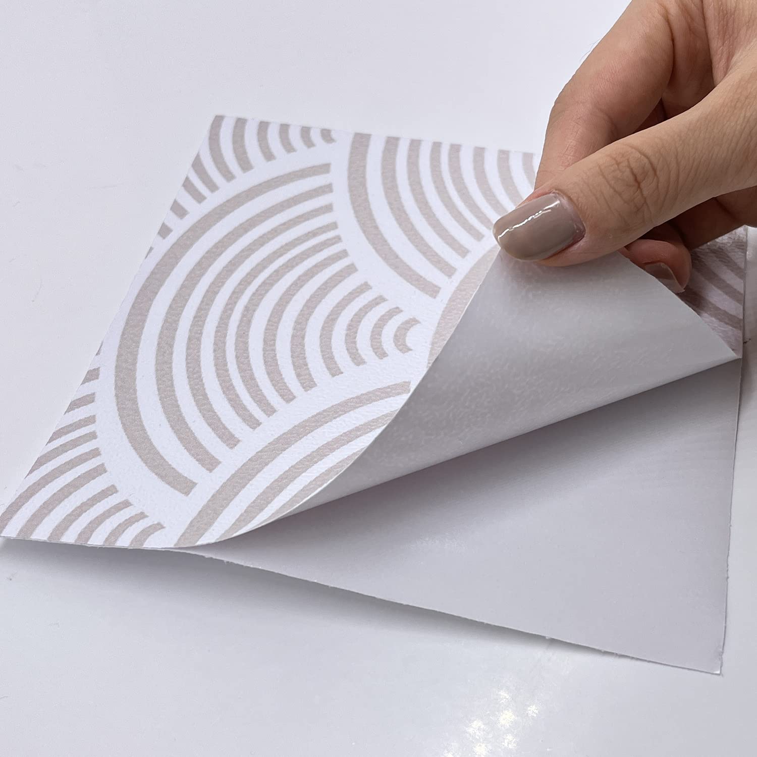 Alwayspon Lot De 10 Autocollants Muraux De Transfert En Vinyle épais, Imperméables - Pour Cuisine Et Salle De Bain - Effet Mosaïque, Orange, 15 X15 Cm