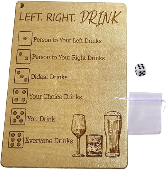 Amazon Adouiry Left Right Drink Board Game Party Drinking Dice amazon-adouiry-left-right-drink-board-game-party-drinking-dice