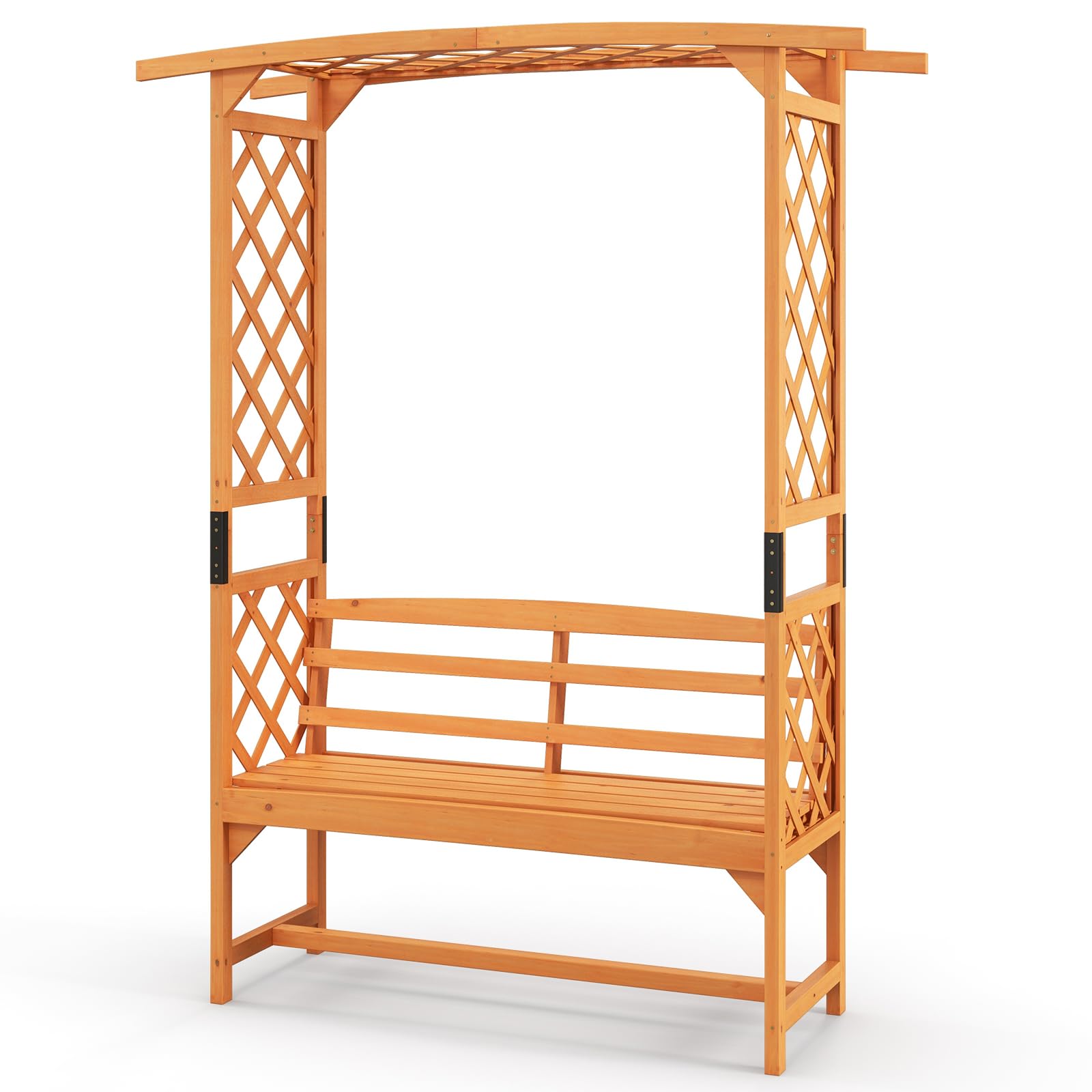 Giantex Arch Trellis with Bench