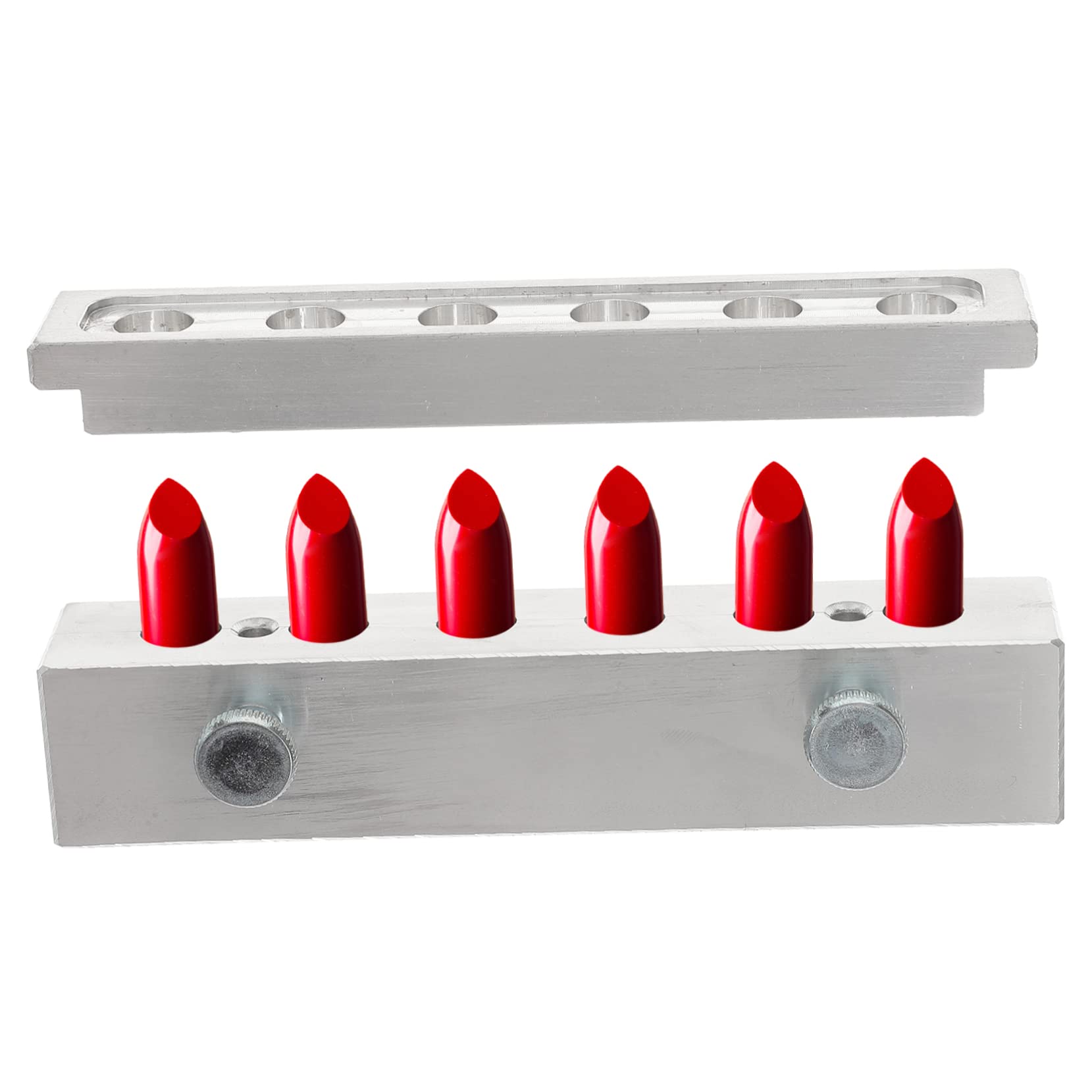 Molde de Aluminio para Lápiz Labial Cavidades Duradero para DIY Bálsamo Labial Accesorio para Maquillaje Manualidades