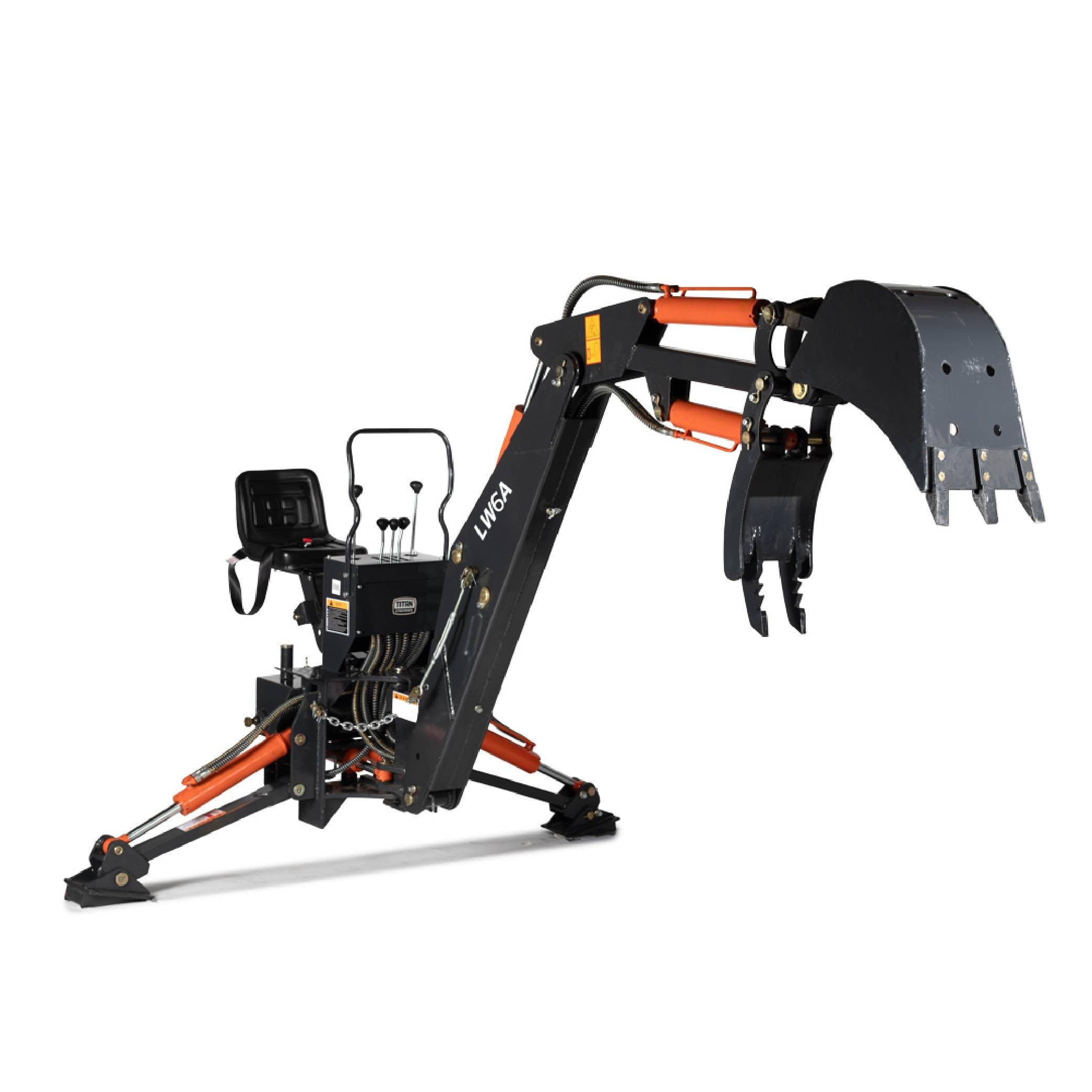 Amazon.com: Titan Attachments 6 FT Backhoe with Thumb Excavator, 3