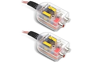 Jokormo Mini Cooper Accessories 2PCS Car Line Audio Output Converter for Level Converter