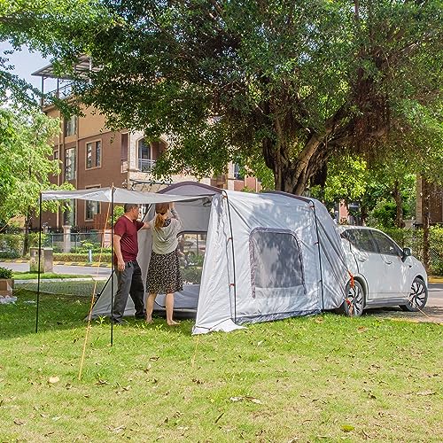 Carpa para camping negra de diseño espacioso miniatura 2