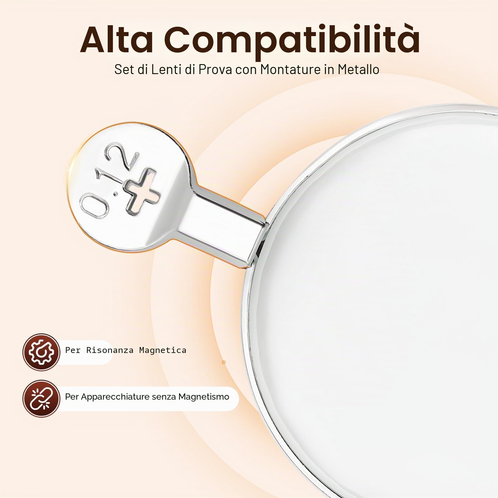 Optometrista Lenti Occhiali Prova Ottica Telaio Test Optometria Kit Metallo Strumento Lente Cerchio Alta CompatibilitÀ Kit Professionale Cassetta Bloccabile Portatile Resistente Graffi