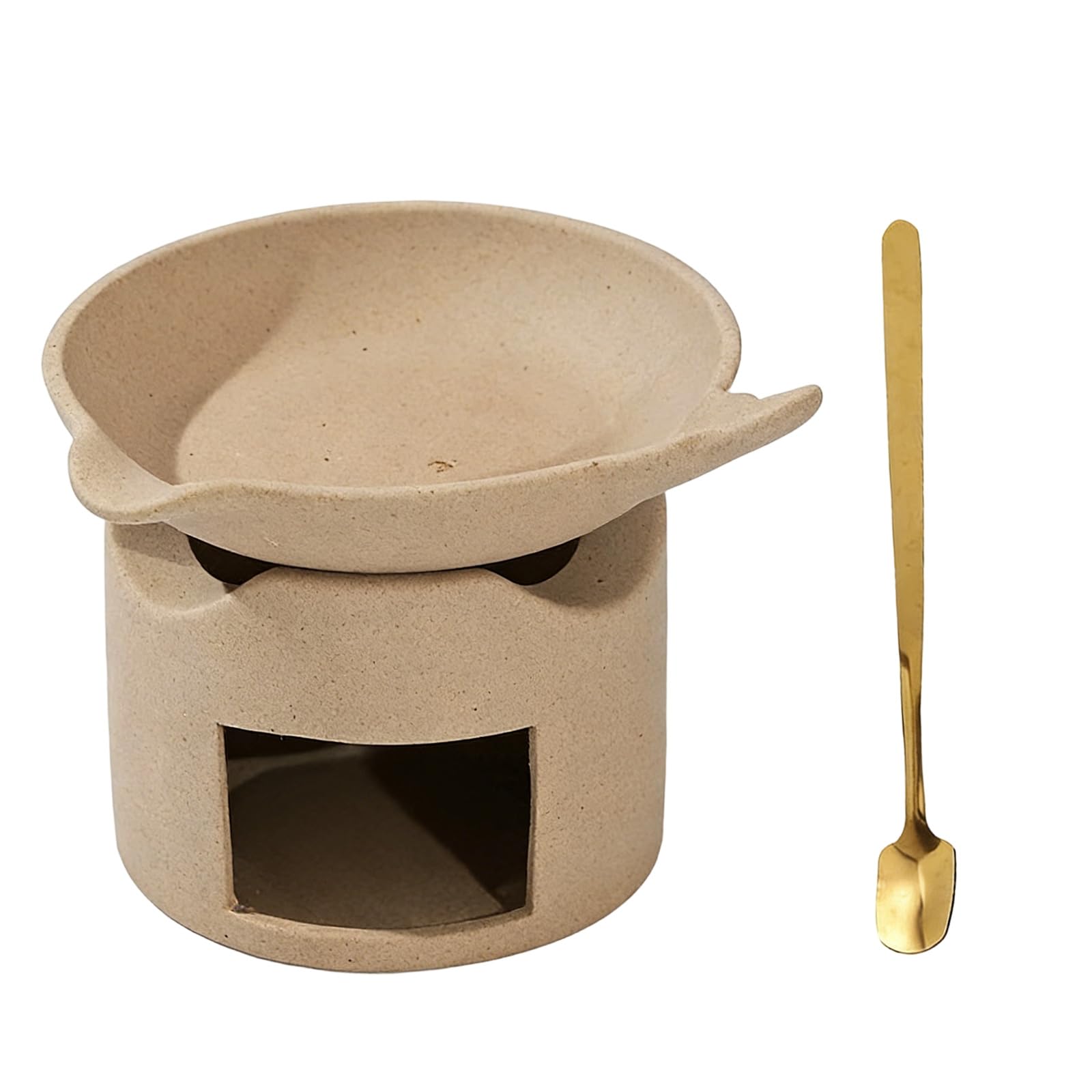 CAZSTYK Ceramics Multipurpose Teas Stove Warmer Scented Melter and Teapot Heater Tealight Holder for Living Space Bedroom Living Room Decor