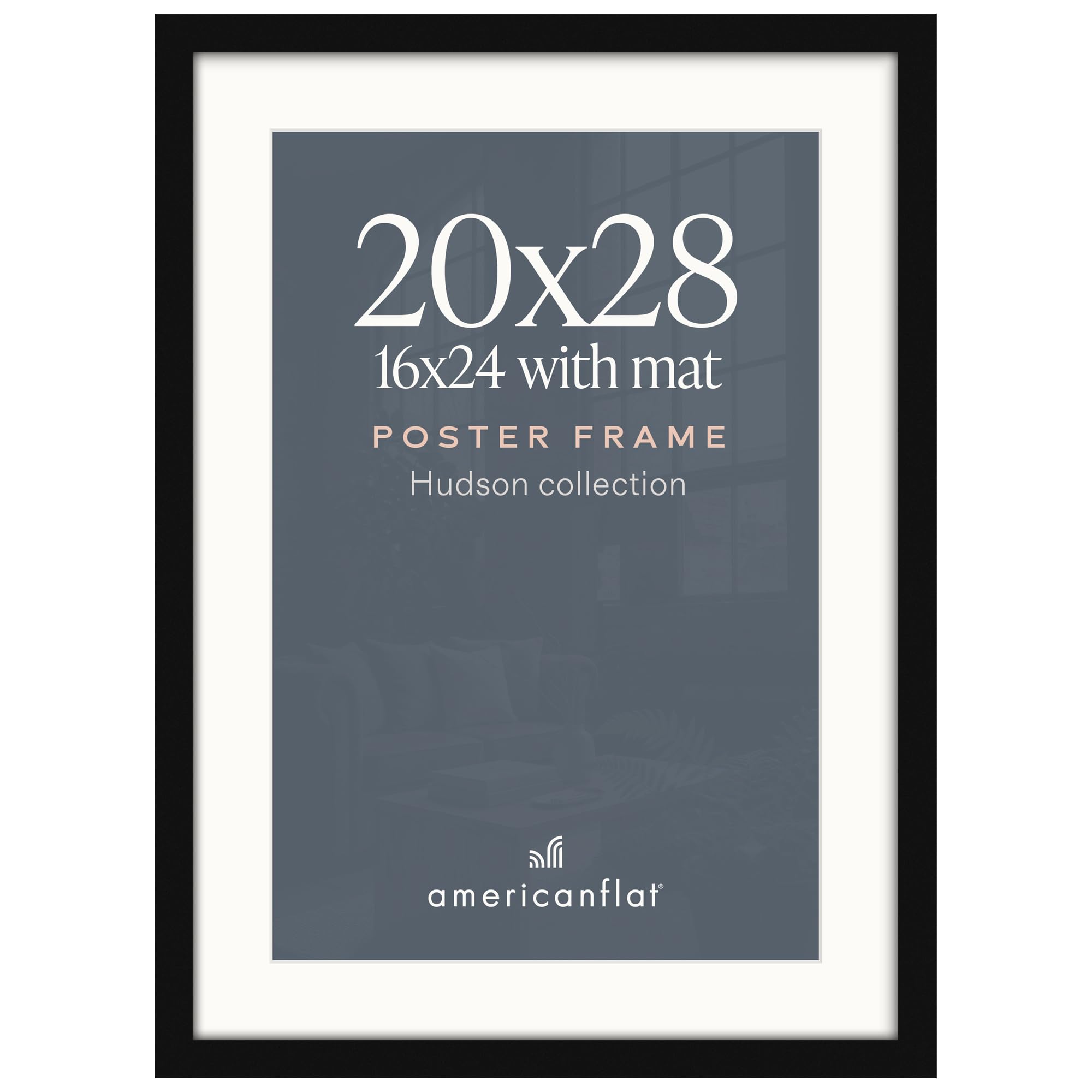 Amazon.com: Americanflat 20x28 Poster Frame - Matted to 16x24