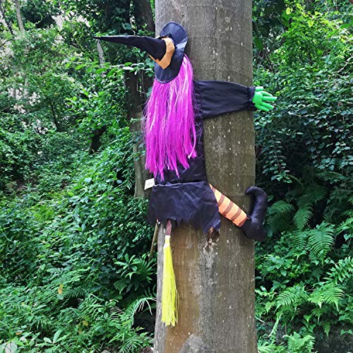 BABYLIAN Betty Bash Crashing Witch Into Tree Halloween Decoration - image 3