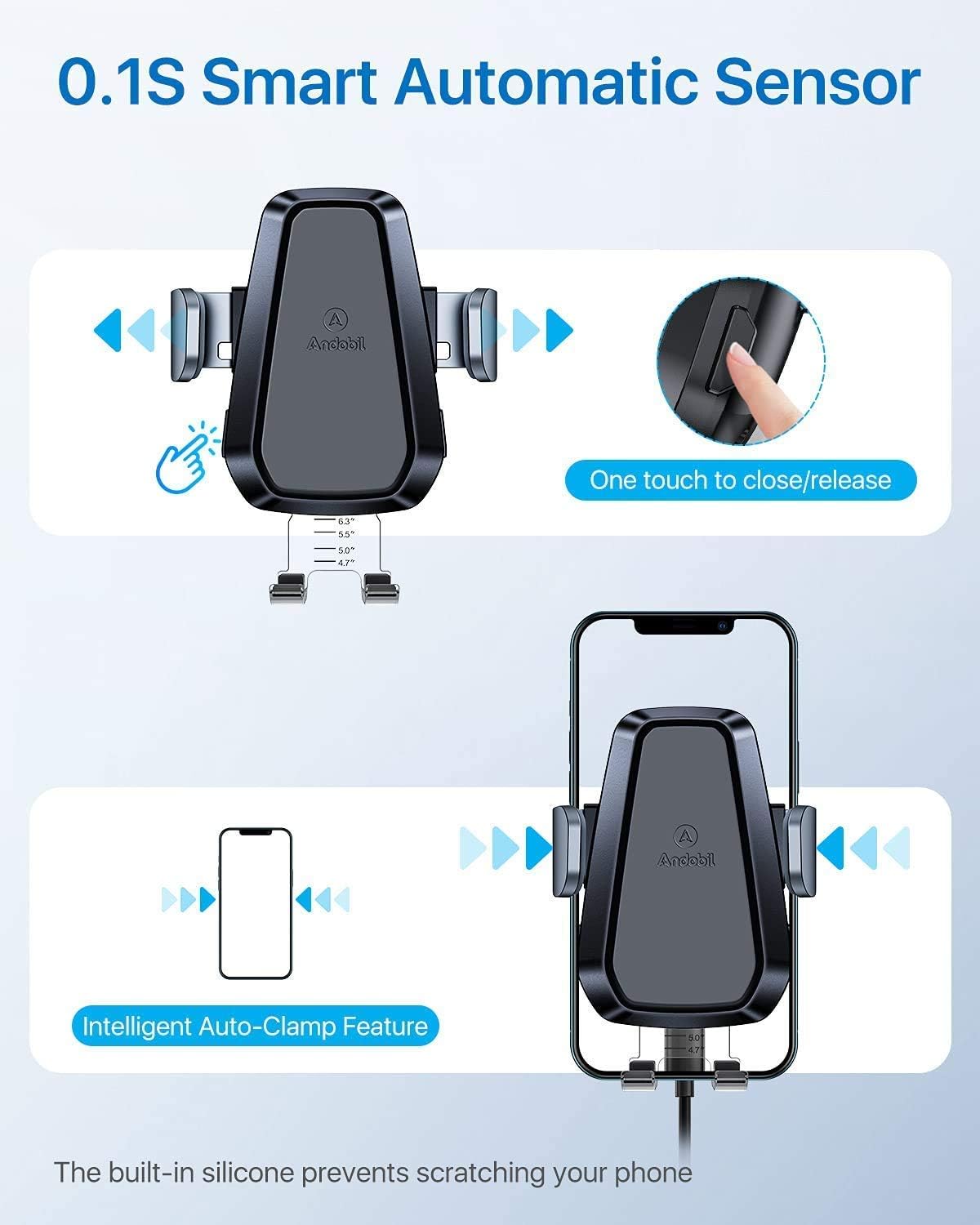 andobil Wireless Car Charger Mount