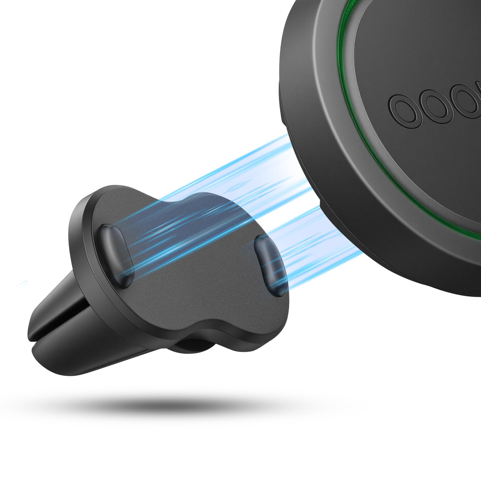 Soporte Magnético para Rejilla de Aire Acondicionado de Coche OOONO CO-Driver NO2, 1 Unidad de Soporte Magnético con Imanes Integrados Compatible con la Alarma de Radar OOONO NO2