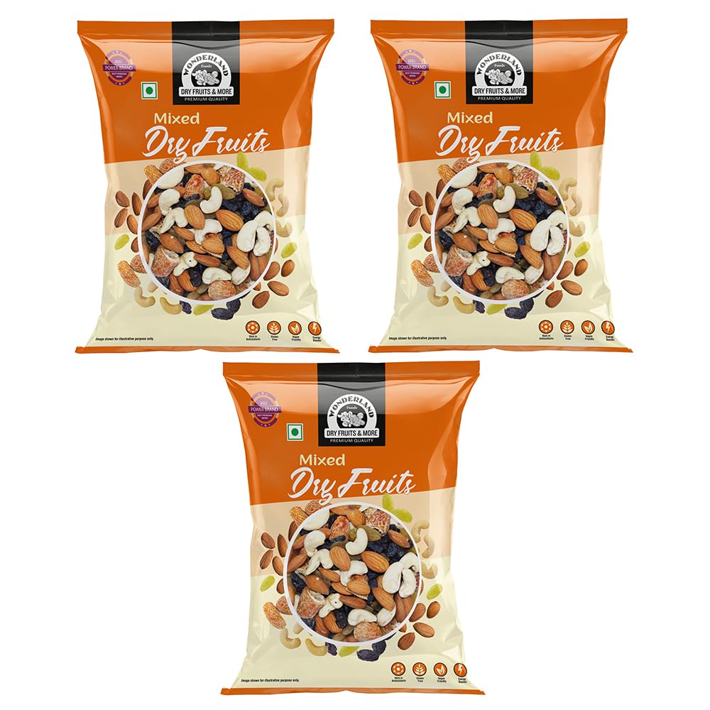 WONDERLAND FOODS (DEVICE) Mix Dry Fruits (Panchmewa) 600G (200G X 3) Pouch|Almonds, Cashews, Green Raisins, Black Raisins, Dry Dates|Healthy & Nutritious|Rich In Iron, Fibre & Vitamins (B07QBCF3R9) Amazon Price History, Amazon Price Tracker