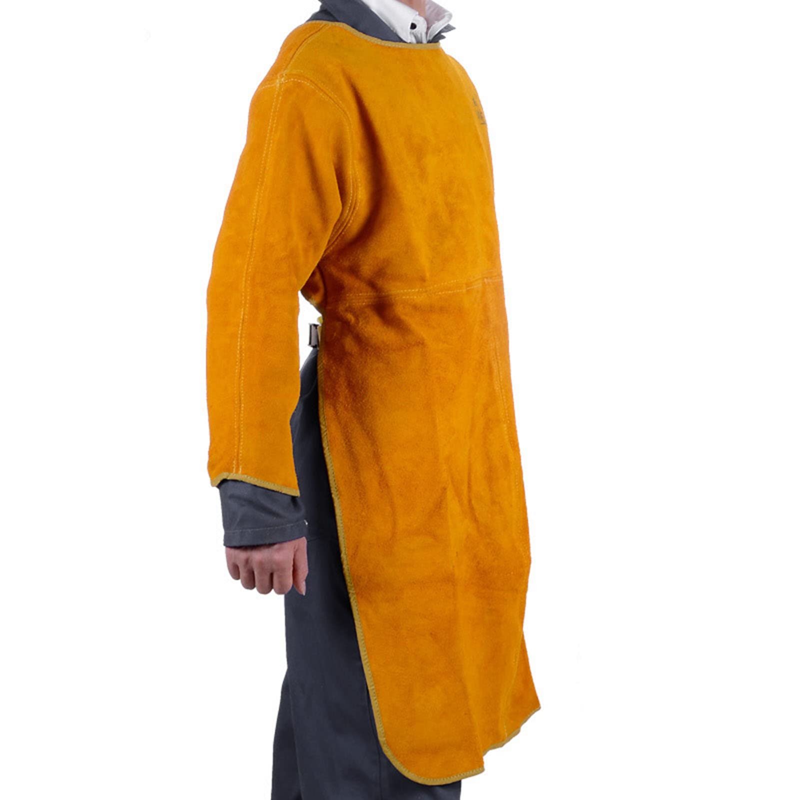 Chaqueta de Soldadura Delantal de Soldadura de Cuero Artificial