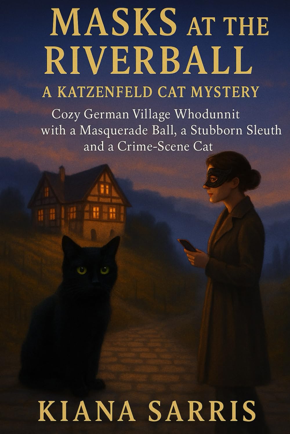 Masks at the Riverball: Cozy German Village Whodunnit with a Masquerade Ball, a Stubborn Sleuth and a Crime-Scene Cat (The Katzenfeld Cat Mysteries)