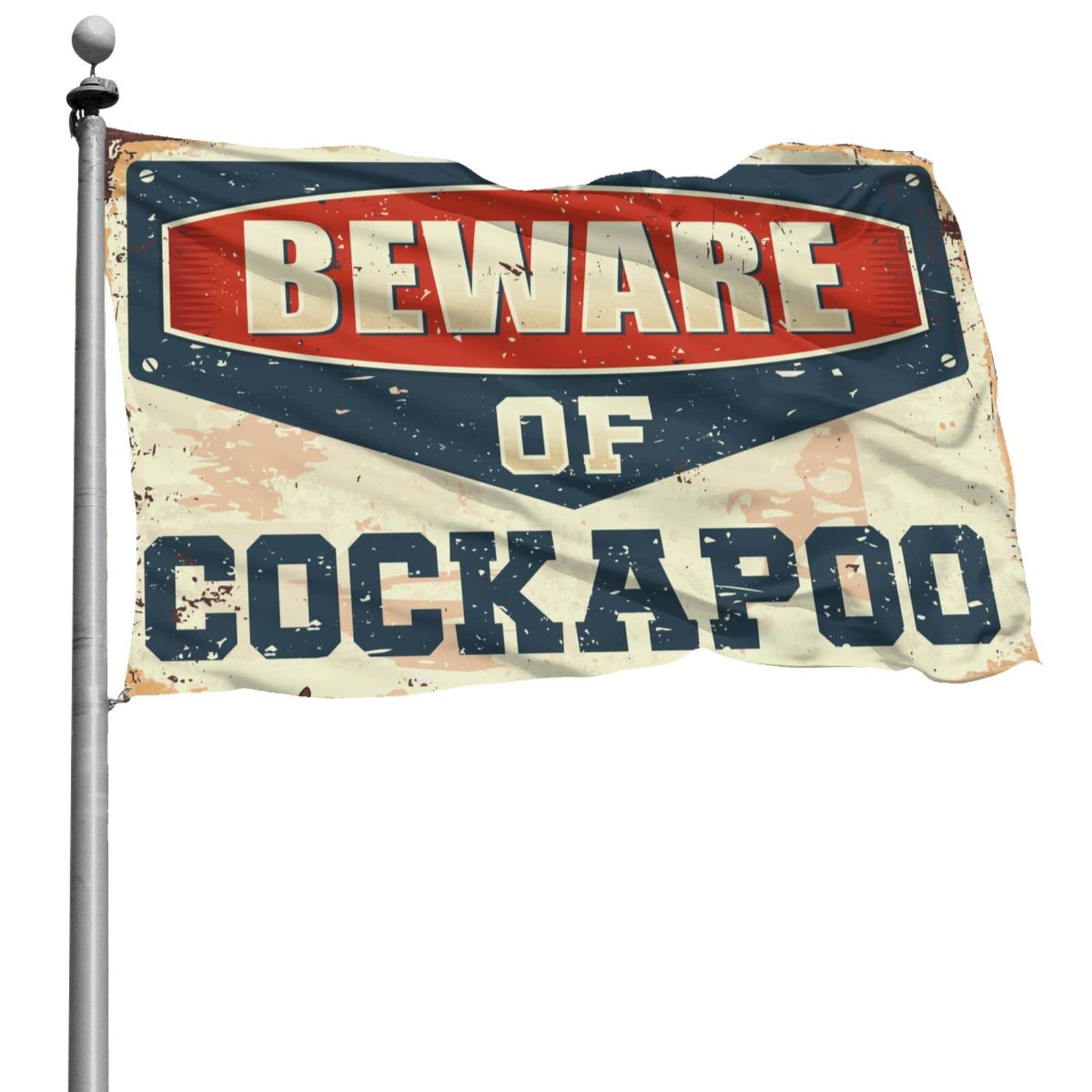 Drapeau Cockapoo humour 152x244 cm pour décoration murale