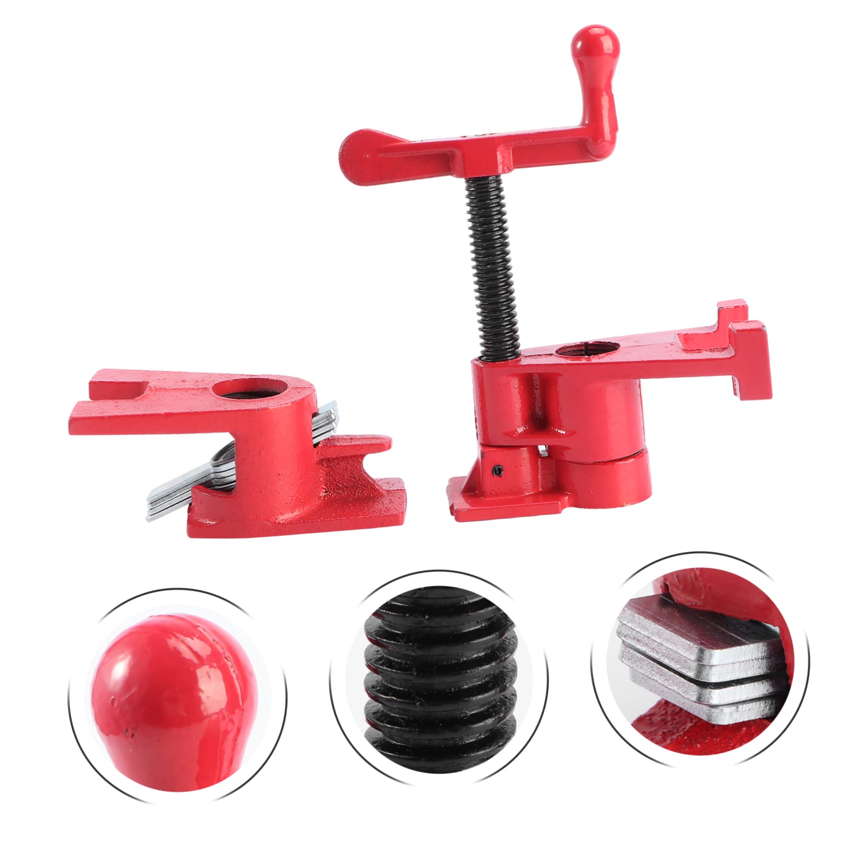 Artibetter Abrazaderas Tubo Hierro Abrazadera Carpintero Para Pegar Madera Herramienta De Carpintero Resistente
