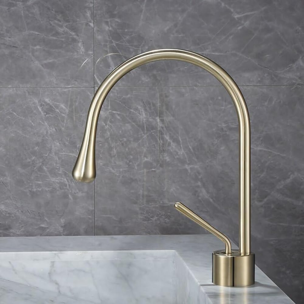 Robinet de salle de bain mitigeur eau chaude froide pour évier et cuisine