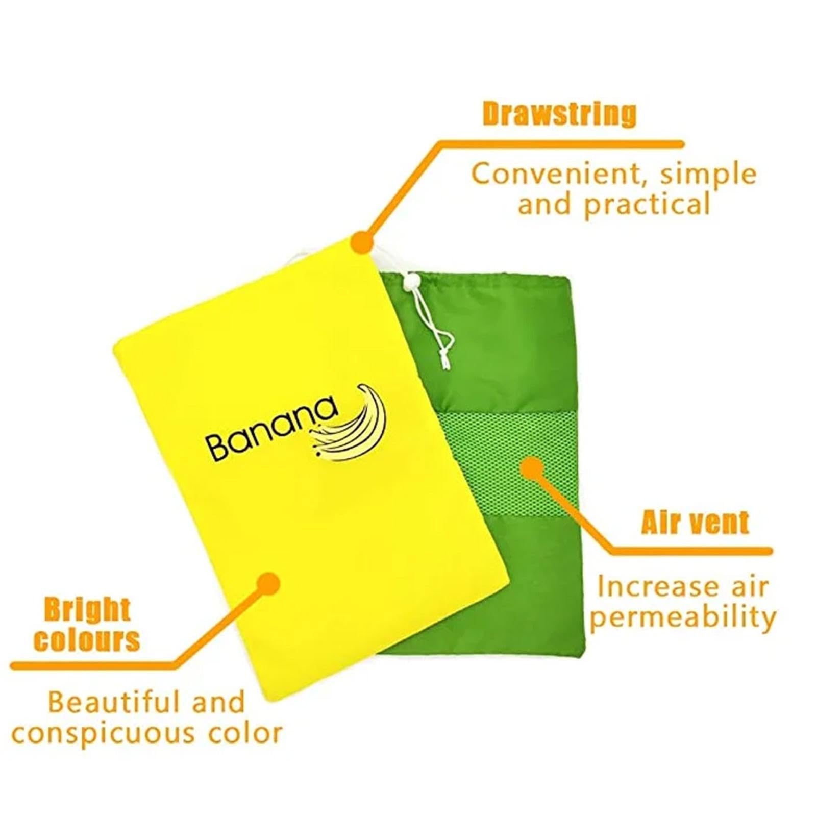 Sacchetti Per Banane Frigo 2 Pezzi – Riutilizzabili Con Rivestimento In Alluminio, 35x28 Cm, Per Verdura