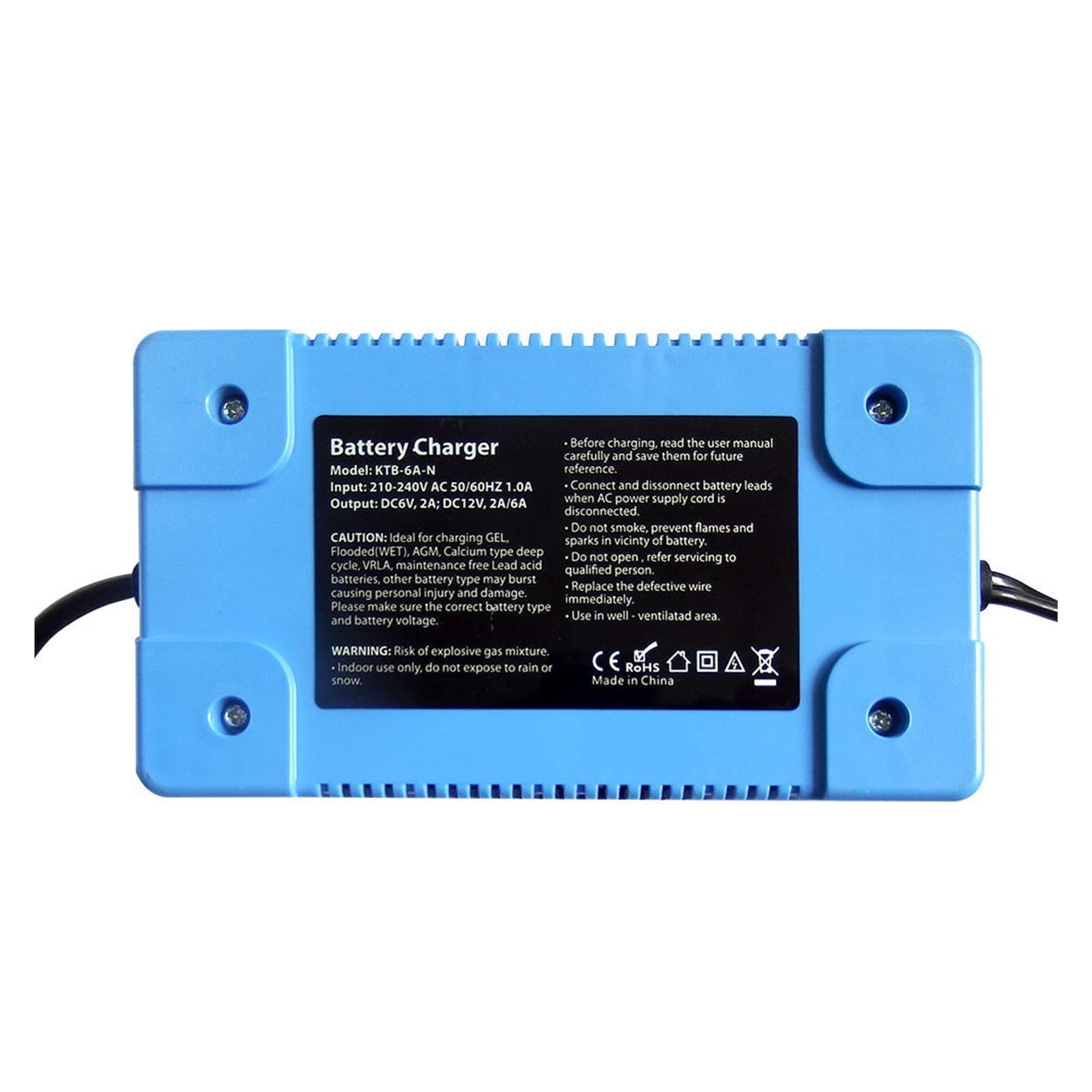 Ładowarka Baterii, 6V 12V inteligentna samochodowa ładowarka samochodowa automatyczny akumulator akumulator kwasowo-ołowiowy narzędzie do ładowania 2A 6A DC