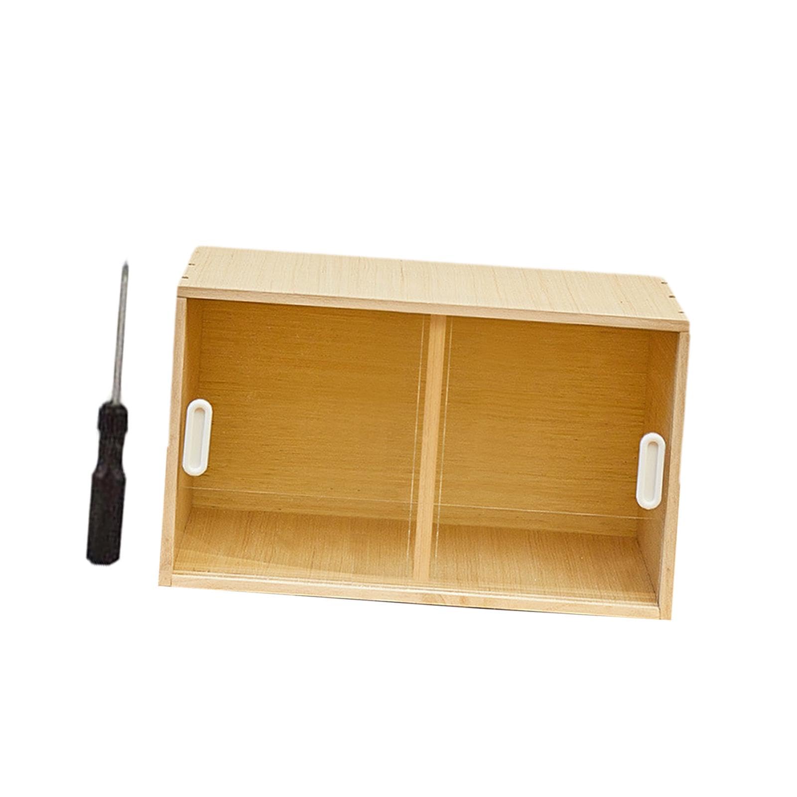 Scatola per Allevamento Habitat per Animali Gabbia per Criceti Recinto per Furetti Casetta per Uccelli in Legno Resistente Facile Da Montare Adatto P, 50 Cm