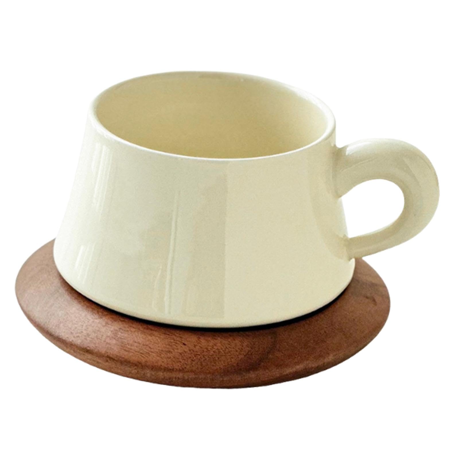 Tazza Da Caffè in Ceramica con Piattino, 300 Ml, per Ufficio, Feste, Bar