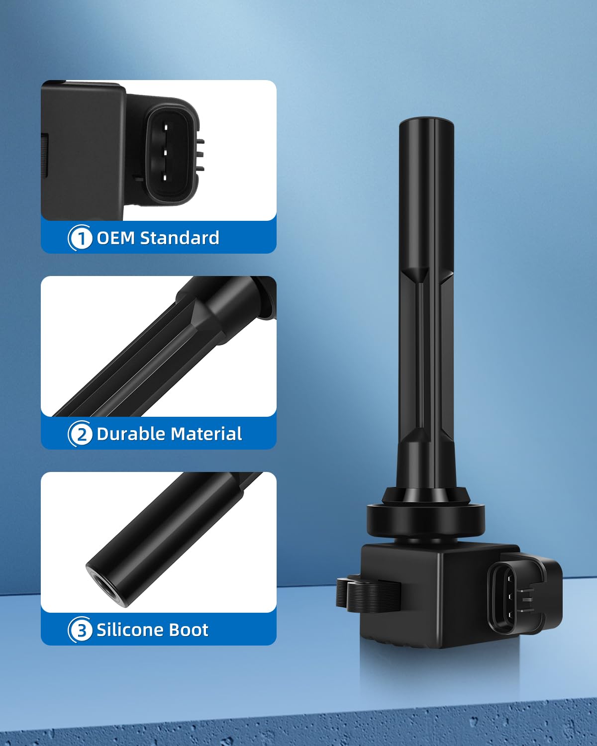 ECCPP Ignition Coil Coils&iridium Spark Plugs UF245 for Isuzu for Honda for Acura 1998-1999 Amigo 3.2L V6 Passport 3.2L V6 SLX 3.5L V6 set of 6